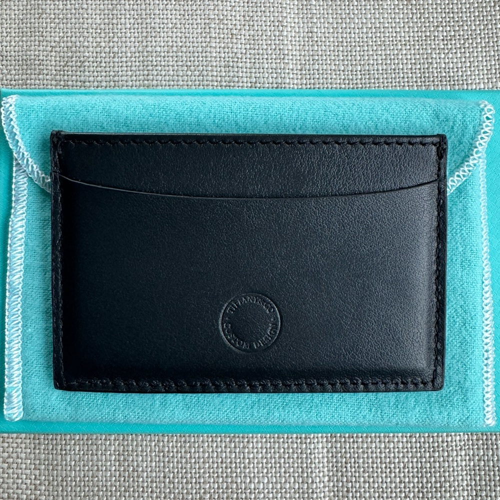 Tiffany leather wallet card holder